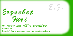 erzsebet furi business card